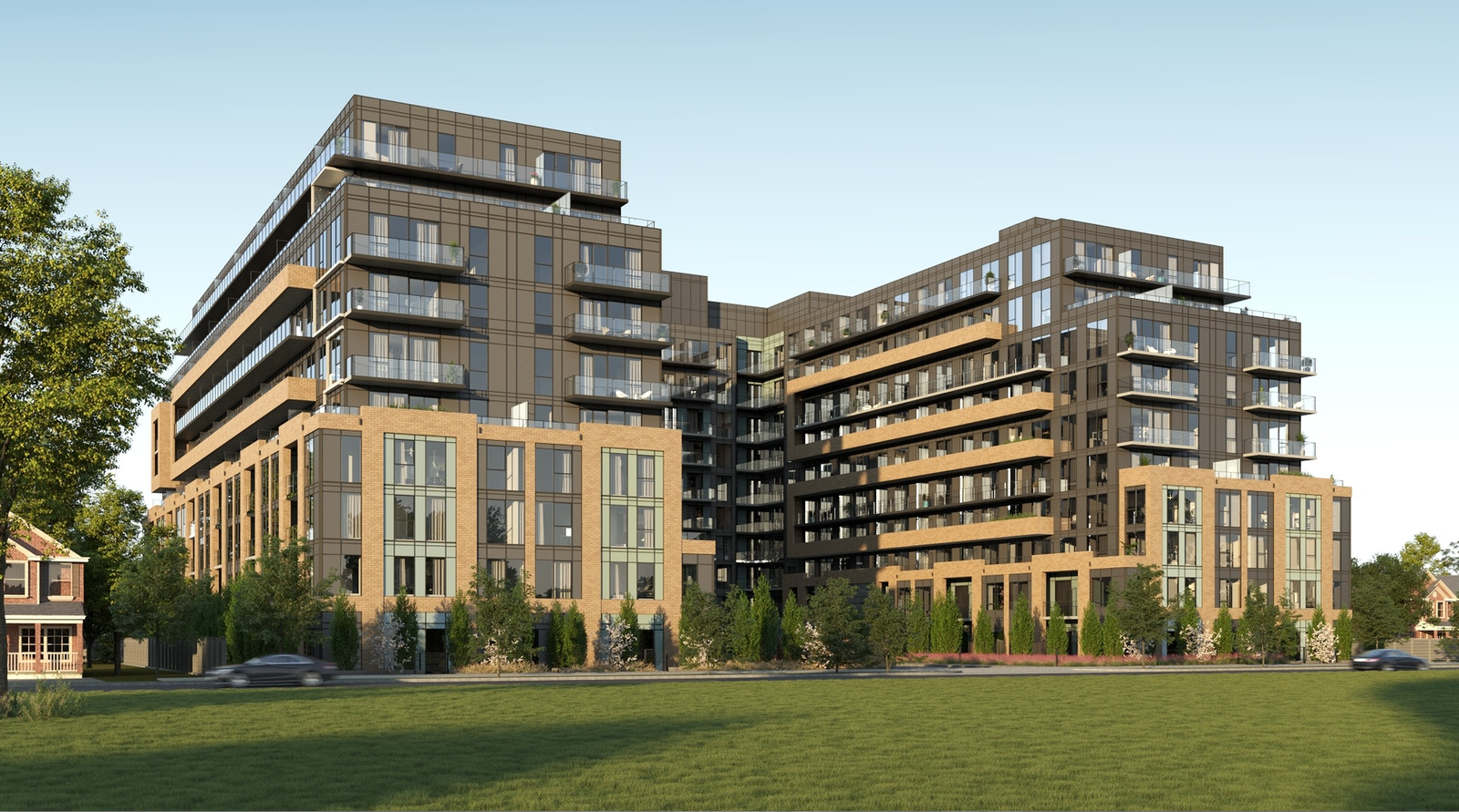 Multi-unit residential development exterior